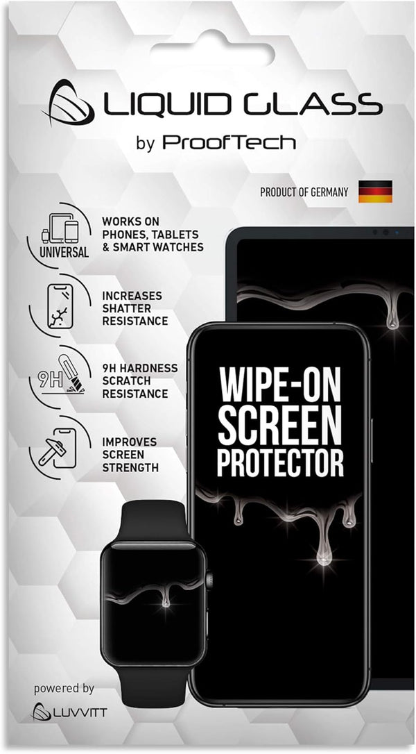 LUVVITT Liquid Glass Screen Protector, Scratch and Shatter Resistant Nano Protection for All Devices