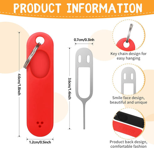 TOODOO 4 Sim Card Removal Tool Phone Chip Remover Unlock Chip Sim Card Tray Eject Pin Tool Needle Opener Ejector