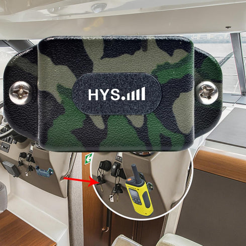HYS Universal Single Side Radio Bracket Mounting with Screws for Baofeng UV-5R 888S Handheld Marine Radio (2pcs)