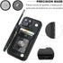 iPhone 15 Wallet Case with Card Holder, PU Leather Kickstand Cover, Double Magnetic Clasp, Shockproof 6.1 Inch