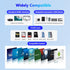 AUKOKIOULA 10 1 3 HDMI/VGA/PD/Ethernet/USB/SD/TF/3.5mm Docking Station Dual Monitor, USB C to Dual HDMI Adapter