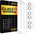 SIBEITU 3 Pack Screen Protector for iPhone 12 with 3 Pack Camera Lens Tempered Glass Protector, 6.1 Inch HD Clear