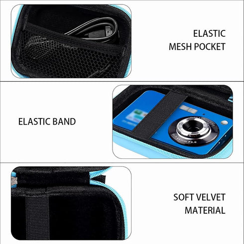 Leayjeen Digital Camera Case for AbergBest 21 Mega Pixels, Kodak Pixpro, Canon PowerShot, Sony DSCW800 (Case Only)