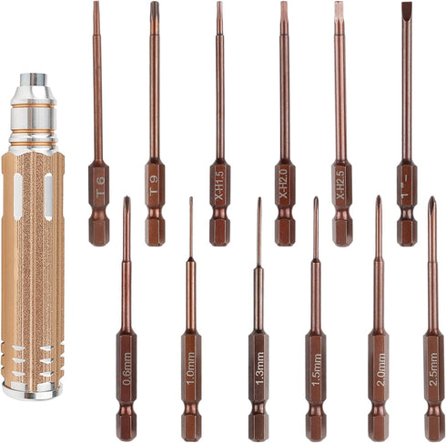 Mini Electronic Screwdriver Set, 12 in 1 Small Precision Repair Tool Bit Kit for Phone Watch Laptop