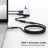 USB C Extension Cable 6.6ft, Type C Male to Female, 100W Fast Charging, 10Gbps Transfer, Compatible with Laptop,