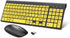 HXMJ-Wireless Large Print Keyboard and Mouse Set with USB Receiver - Quiet Scissor Switch for Seniors & Visually