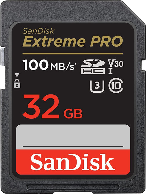 SanDisk 32GB Extreme Pro Memory Card (Two Pack) for Nikon D3400, D3300, D750, D5500, D5300, D500, AW130