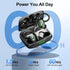 Bluetooth Wireless Headphones with 60hrs Playback, IPX6 Waterproof, Stereo Bass, Earhooks, LED Display