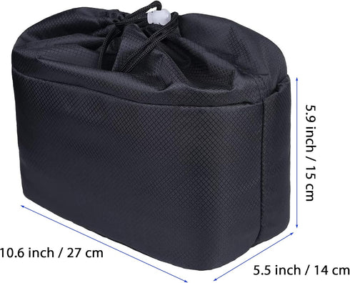 Shockproof Camera Insert Bag for SLR DSLR Mirrorless Camera with Adjustable Dividers, Water Resistant Pouch