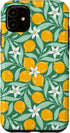 PrintablePretty Sage Green Cluster Lemon Floral Pattern Citrus Botanical Case for iPhone 11