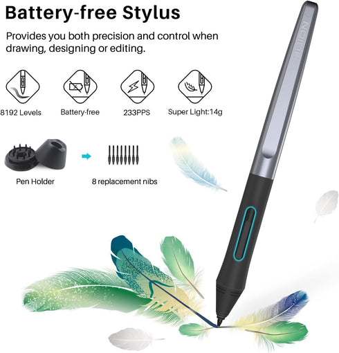 HUION H640P 6x4 inch 8192 6 Inspiroy Drawing Tablet, Digital Art with Battery-Free Stylus, Pen Pressure, Hot Keys