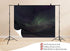 UPXIO 10x7ft Aurora Borealis Snowy Mountain Backdrop Starry Night Sky and Green Northern Lights Photo Background