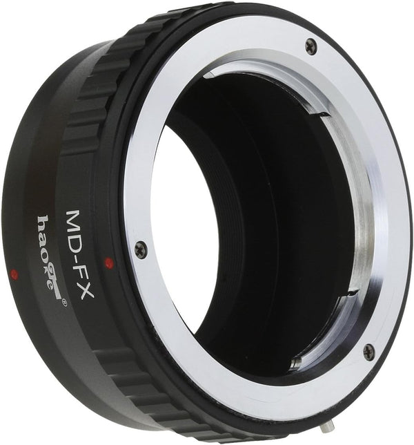 Haoge Lens Mount Adapter for Minolta Rokkor MD MC Lens to Fujifilm X FX Mount Cameras like X-A5, X-E3, X-T3