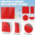 BOXOB 6pcs 3 Heavy Duty Dash Cam Adhesive Pads, Shapes Double-Sided Sticky Pads for Car Dashboard & Windshield High