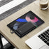 Ultra Slim 10000mAh Portable Power Bank with Built-in Cable, USB C External Battery Pack with Built-in AC Wall Plug,