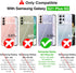 Rayboen Galaxy S21 Plus Case - Slim Shockproof Cover with 2X Soft Screen Protector, Crystal Clear Hybrid for S21+ 5G.