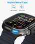 amBand Metal Case for Apple Watch Ultra 2/49mm: Rugged Bumper, 9H Tempered Glass, Ceramic-Like Back, Waterproof, Matte