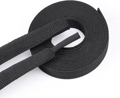 BuyUneed Braided Sleeving 2:1 Shrinkable Fabric Heat Shrink Tubing- Abrasion Protection Flexibility Wiring