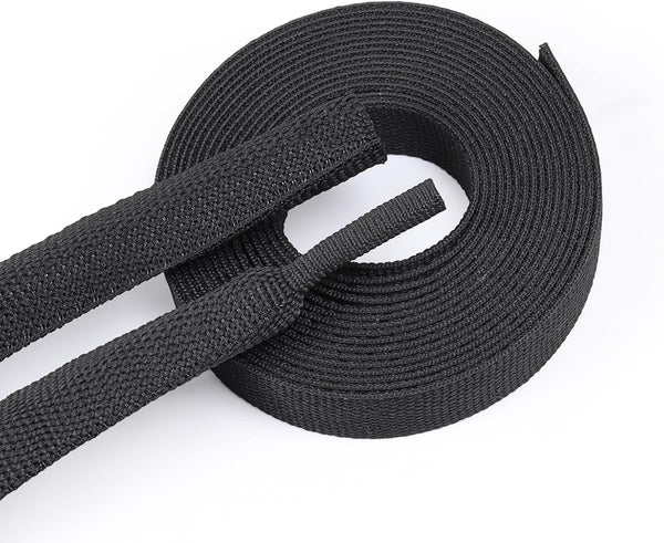 BuyUneed Braided Sleeving 2:1 Shrinkable Fabric Heat Shrink Tubing- Abrasion Protection Flexibility Wiring