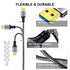 3.0 1Ft, 1FT) Tan QY USB A to A Male Cable USB Male to Male Cable Double End USB Cord Compatible with Hard Drive