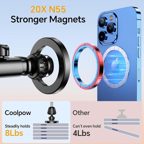 for iPhone MagSafe Car Mount?Windshield + Vent + Dash?Magnetic Phone Holder Car Accessories for iPhone 15