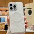 iPhone 15 Pro Case Compatible with MagSafe, Cute Magnetic Hard Back Shockproof Phone Case - White Pearl Tort