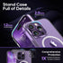 Magnetic iPhone 14 Pro Case with Screen Protector, Slim Kickstand + Camera Protector, Compatible with MagSafe, Clear