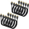 CEFOJQAO 4K HDMI Cable 3.3 FT 10-Pack, Shielded HDMI TV Cord, Gold-Plated HDMI