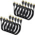 CEFOJQAO 4K HDMI Cable 3.3 FT 10-Pack, Shielded HDMI TV Cord, Gold-Plated HDMI