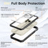 iPhone 15 Pro Case Waterproof, IP68 Case with Kickstand, Impact Resistant TPU + PC for Diving, Swimming, Hiking