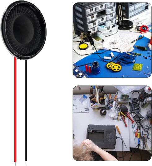 6Pcs 8 Ohm 2W Round 28mm Loud Speakers Compatible with Small Audio MP3 MP4 Player