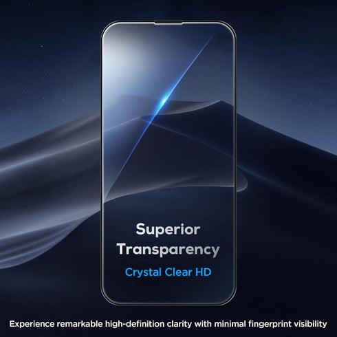 UARMOR HD Clear Screen Protector for iPhone 15 Pro Max (6.7"), 9H Tempered Glass, Easy Installation Kits, 2 Pack