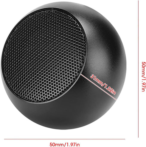 Zopsc Portable Aluminum Mini Hi-Fi Stereo Bluetooth Speaker BM3D, Compact Body with Clear Sound and Loudspeaker Box