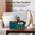Portable AM/FM Radio, Digital Bluetooth 5.0 Radio Speaker with Alarm and Sleep Function, Large Display