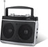 Portable AM FM Radio with Best Reception, Bluetooth Transistor Radio, Wall or Battery Powered, Small Radio for Home,