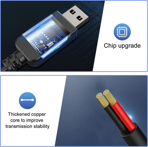 Radar Detector Cable, USB to RJ11 Plug Replacement Power Line for Uniden Escort Beltronics Radar Detector, 9.84 ft