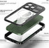 Ezanmull iPhone 14 Pro Waterproof Case, with Built-in Screen Protector Dustproof Shockproof DropProof Case, Rugged Full Body Underwater Protective Cover for iPhone 14 Pro 6.1" - Clear/Black