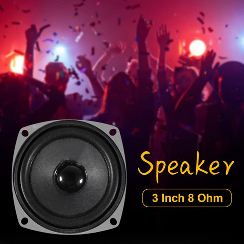 4PACK 8Ohm 10W Full Range Audio Speaker Stereo Woofer Loudspeaker for Arduino Replacement and DIY Boom Box Satellites