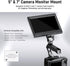 NEEWER Color Blocking Camera Monitor Mount with Cold Shoe, 360° Swivel, Compatible with Atomos Ninja V Monitor