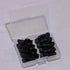 1 Inch Small Plastic Rotate Earphone Clips for Fixing Earbuds Cables, Pack of 8 (Black).