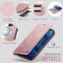 PlusnapX 12 12 2-in-1 12 Wallet Case for iPhone / iPhone Pro Compatible with Magsafe, PU Leather Flip RFID Blocking