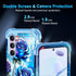 Miqala Galaxy S23 5G Case, Glow in The Dark Three Layer Heavy Duty Shockproof Full Body Protection, Hard Plastic Bumper