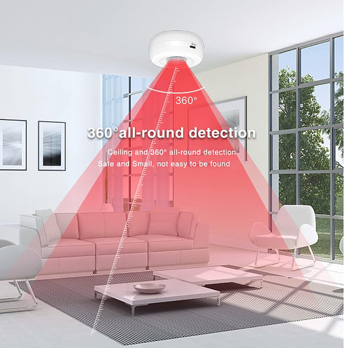 WiFi Smart Motion Sensor, Wireless Infrared Home Security System with Free App Alerts, No Hub Required