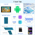 Tablet 7 inch Android 12.0, 4GB+32GB ROM, Quad-Core, WiFi, GMS, Dual Camera, Educational Games, Green