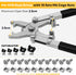 GuanDaooL 10 Sets M6 M4 M5 M6 M8 M10 Rotable Dual Head Cage Nut Tool Kit with Silver Rack Mount Screws - Screw Install