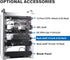 GeeekPi 0.5U 7.87" 10 Inch T1/T0 Server Rack Shelf, Depth Vented Rack Mount Cantilever Tray for Network Equipment Rack