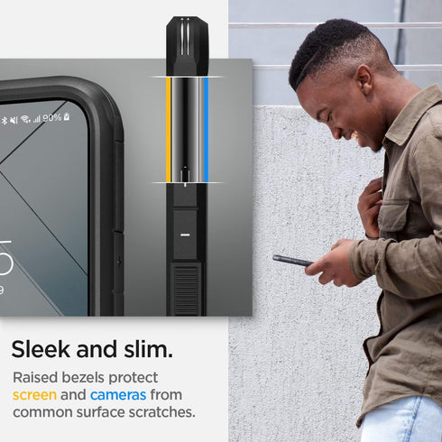 Spigen S22 (2022) Tough Armor Designed for Galaxy Plus Case - Black