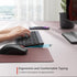 Wireless Keyboard and Mouse Combo, Quiet Click Full Size Design with Number Pad, Ergonomic Mouse with 5 DPI, 2.4G