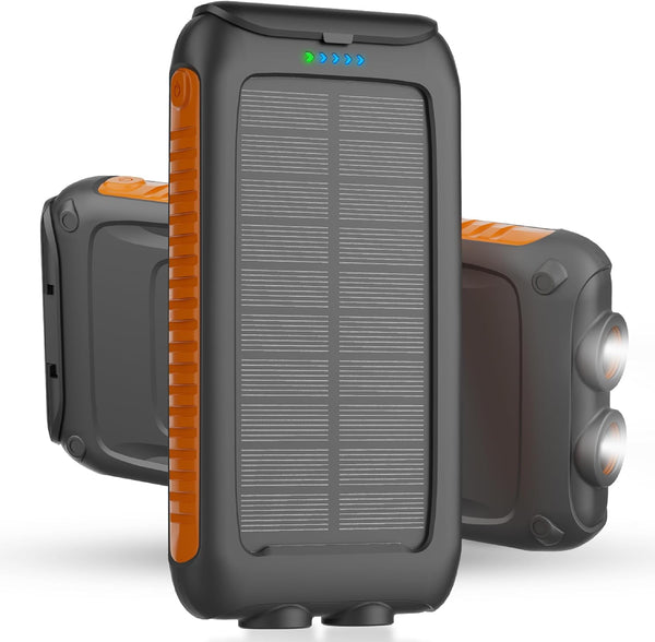 Solar Charger Power Bank 49800mAh Portable Solar Phone Charger with 2 USB-A