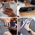 Cell Phone Ring Holder Stand, 360 Degree Rotation Finger Ring Kickstand with Polished Metal Phone Grip for Magnetic Car